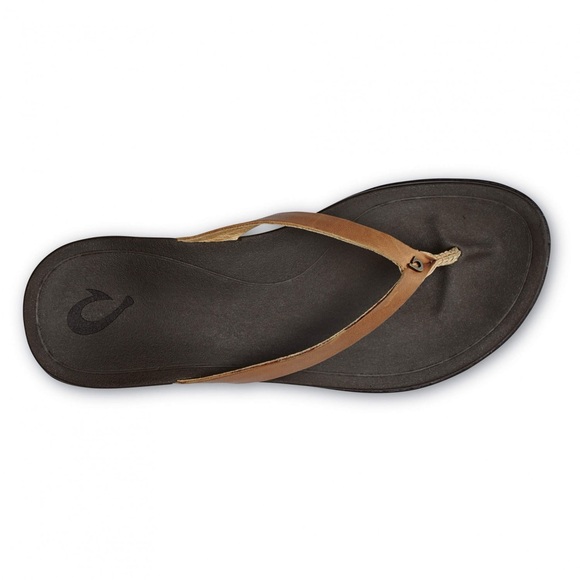 OluKai Shoes - OluKai Women's Black and Tan Flip Flops
